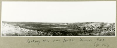 Looking over our position towards Gaza by Capt. Arthur Rhodes